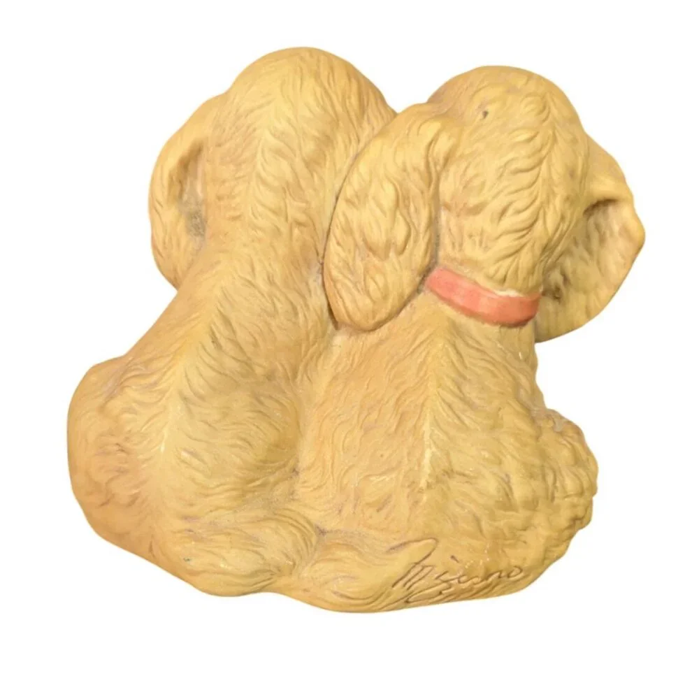 Vintage Homco Masterpiece Cocker Spaniels dogs 1988 Puppies‎ Figurine